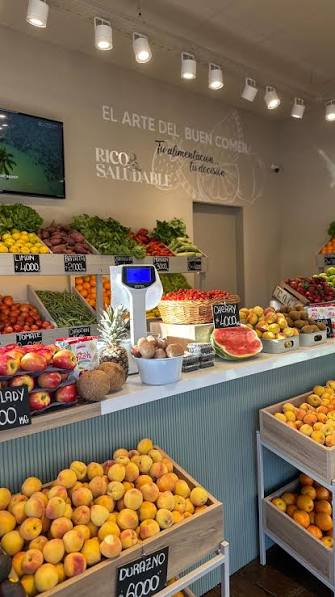 Mostrador de frutas frescas